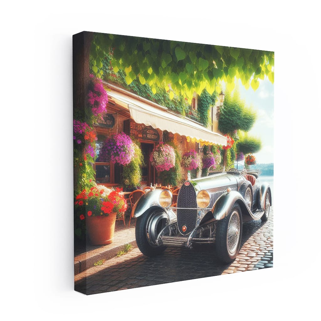 Vintage Bugatti Classic in Bright Sun - Timeless Elegance