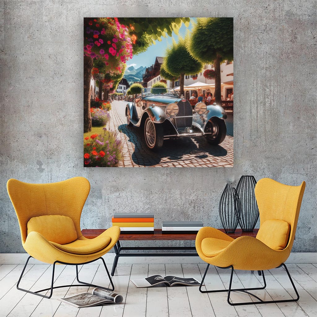 Vintage Bugatti in Sunny Weather: Timeless Elegance