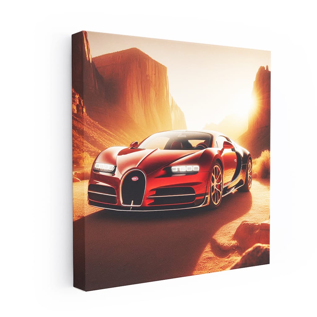 Bugatti Veyron in Canyon - Ultimate Speed and Luxury