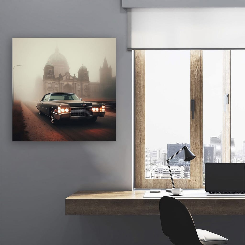 Cadillac CT6 on Foggy Day - Elegance in Motion