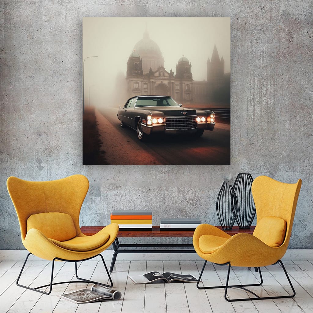 Cadillac CT6 on Foggy Day - Elegance in Motion