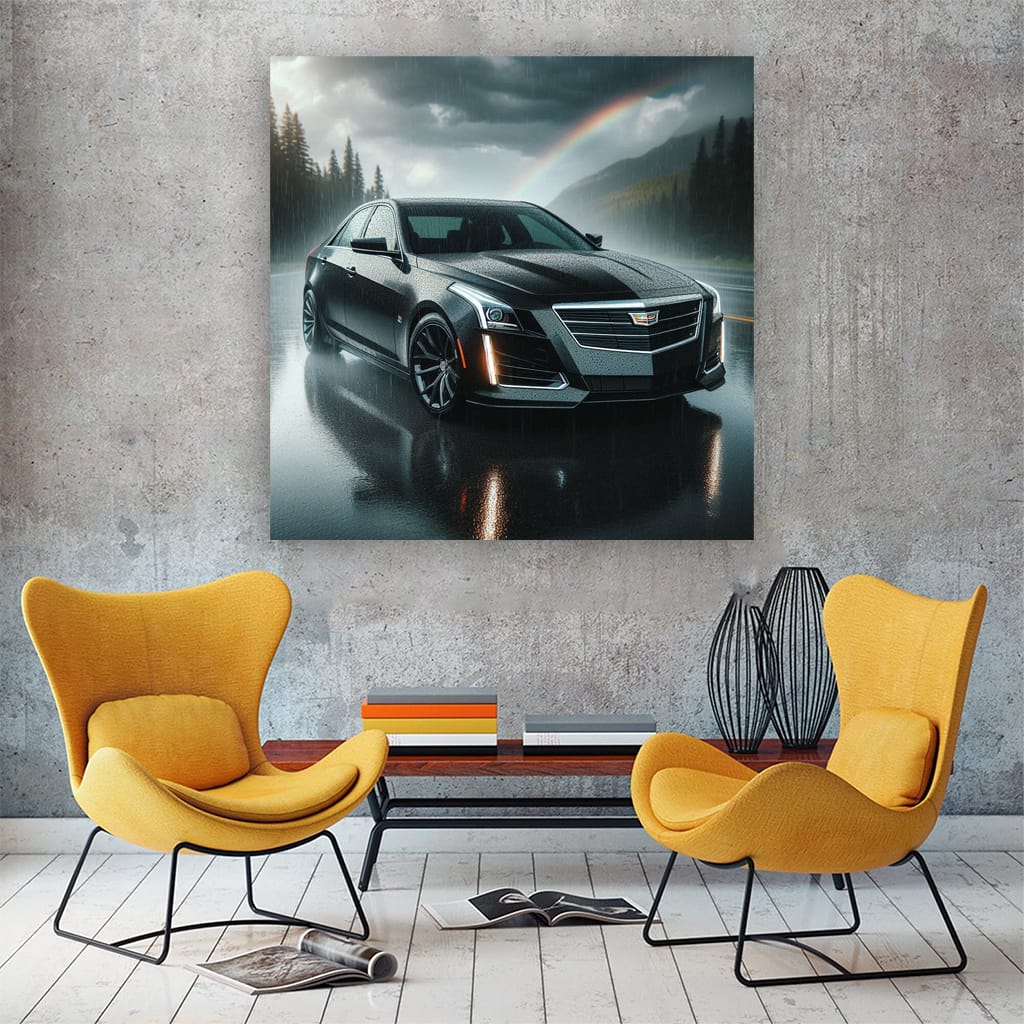 Cadillac CTS in Overcast Weather - Elegance in Motion