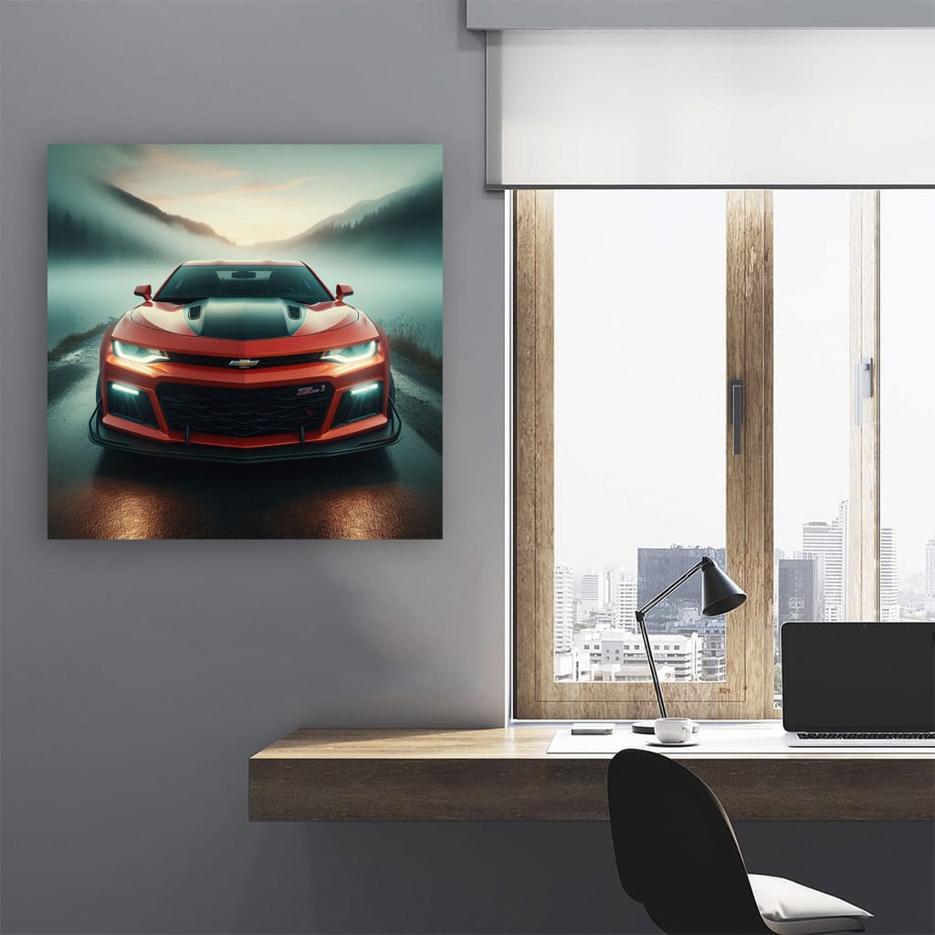 Chevrolet Camaro ZL1 in Fog - Power and Precision Unleashed