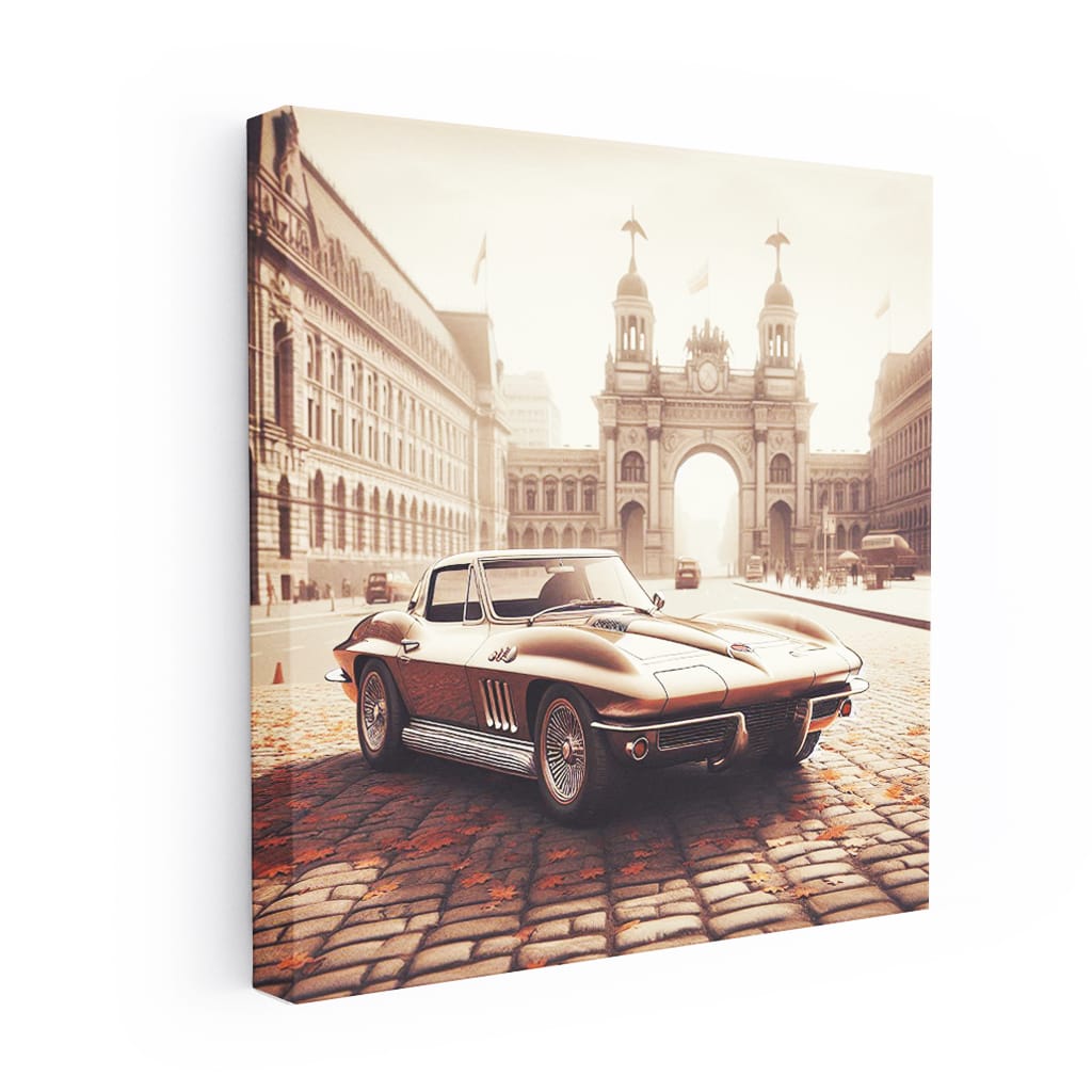 Chevrolet Corvette C8 Vintage Style - Timeless Elegance