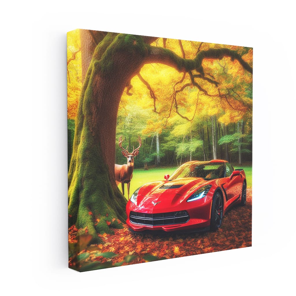 Chevrolet Corvette in Forest Green - Sleek and Powerful