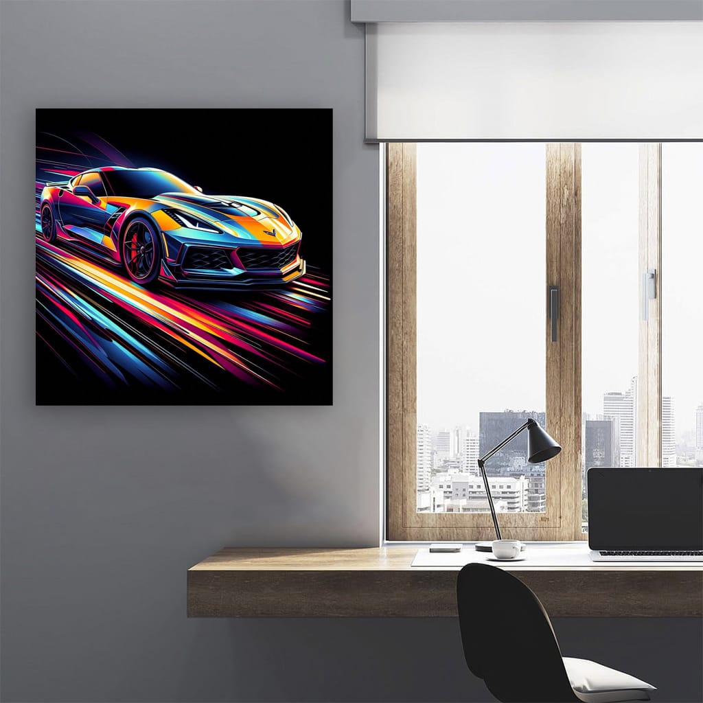 Chevrolet Corvette Z06 Abstract Art - Power and Precision