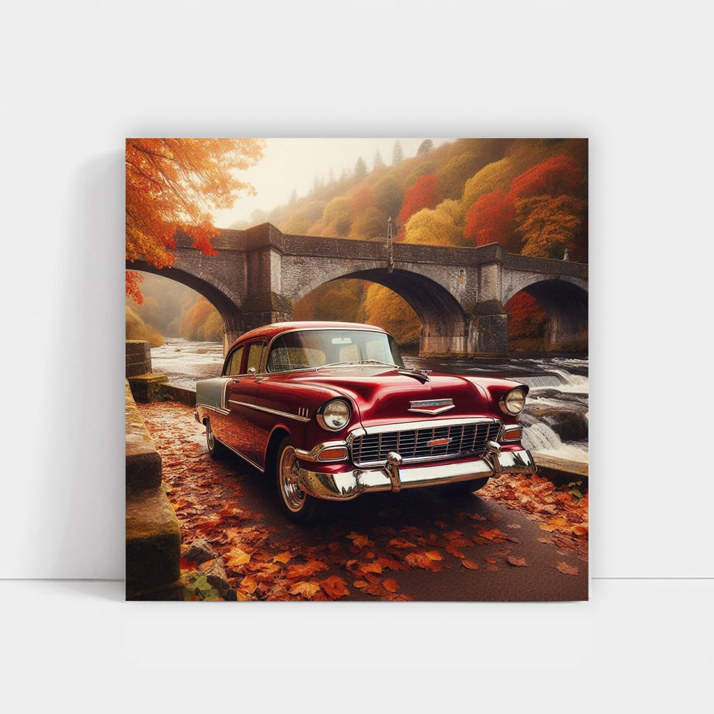 Vintage Chevrolet by Old Bridge - Classic Charm Snapshot