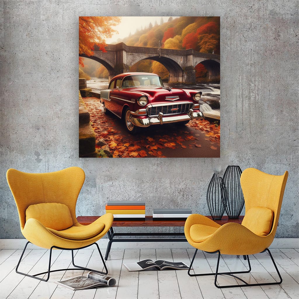 Vintage Chevrolet by Old Bridge - Classic Charm Snapshot
