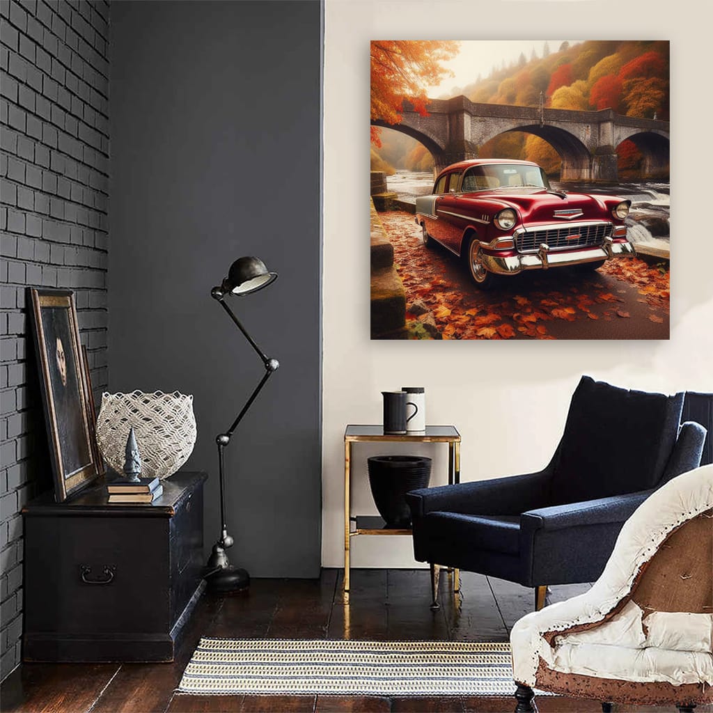 Vintage Chevrolet by Old Bridge - Classic Charm Snapshot