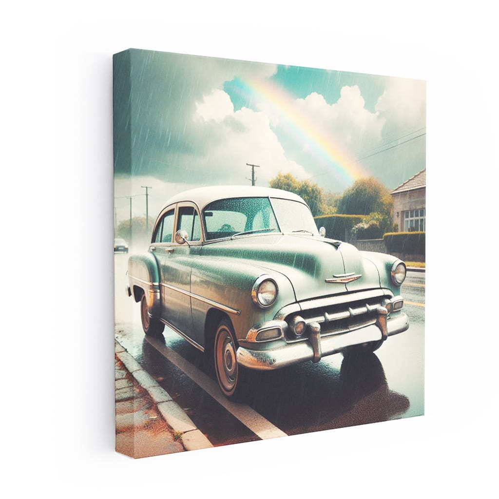 Vintage Chevrolet in Cloudy Weather - Classic Elegance