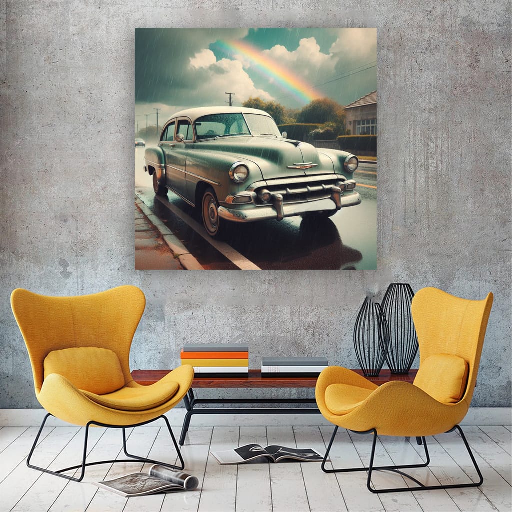 Vintage Chevrolet in Cloudy Weather - Classic Elegance