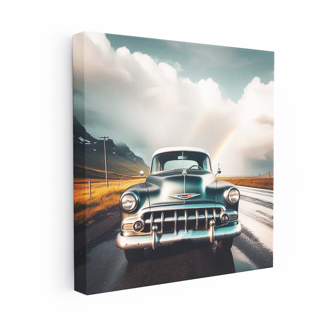 Vintage Chevrolet Under Cloudy Skies - Timeless Classic