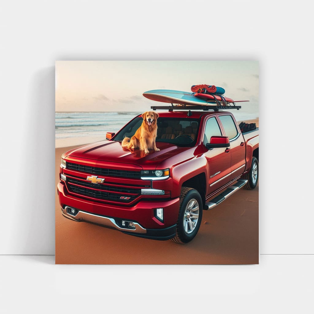 Chevrolet Silverado on Beach - Rugged and Reliable Ride