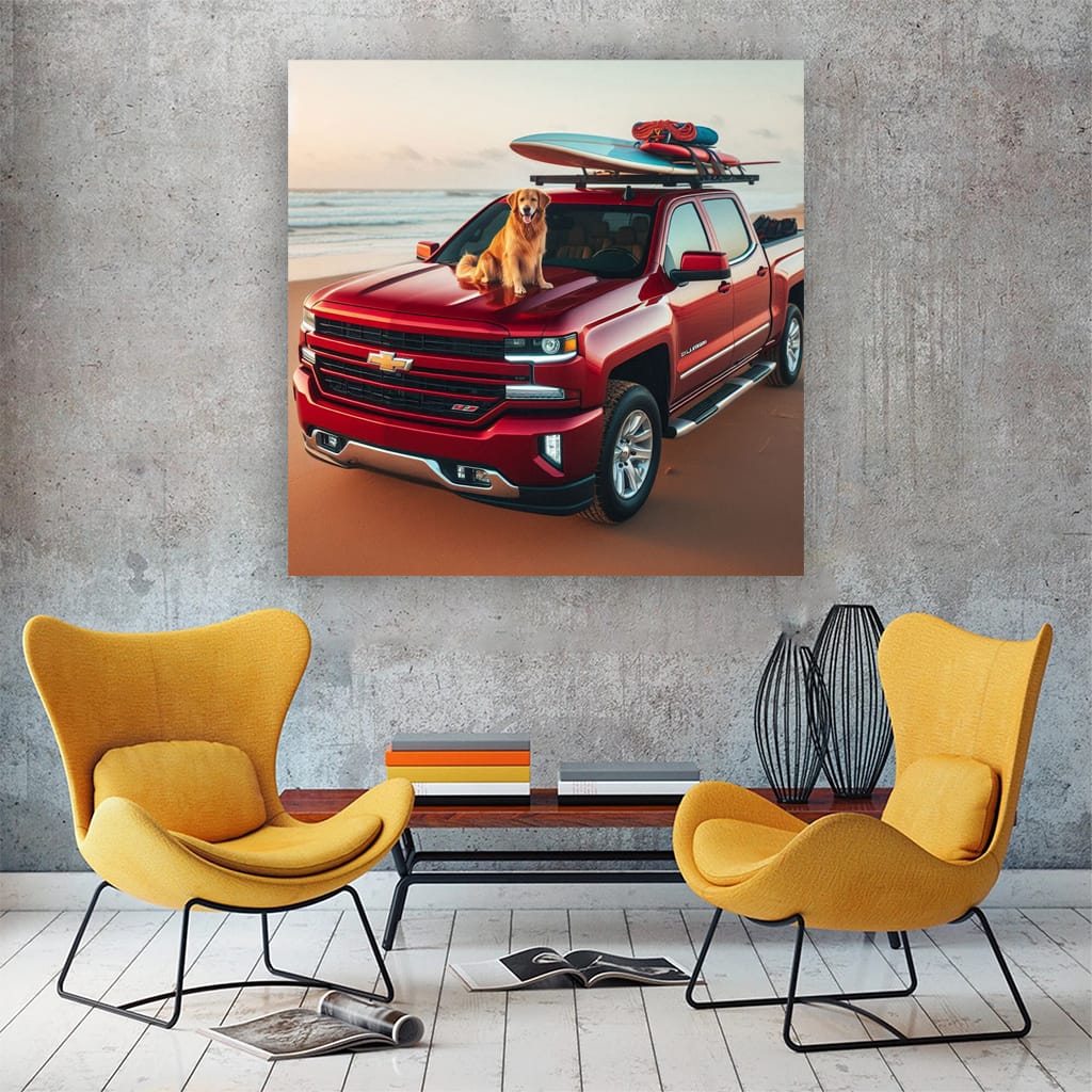 Chevrolet Silverado on Beach - Rugged and Reliable Ride