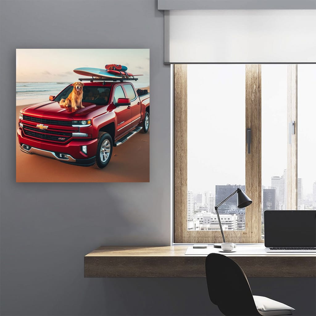 Chevrolet Silverado on Beach - Rugged and Reliable Ride