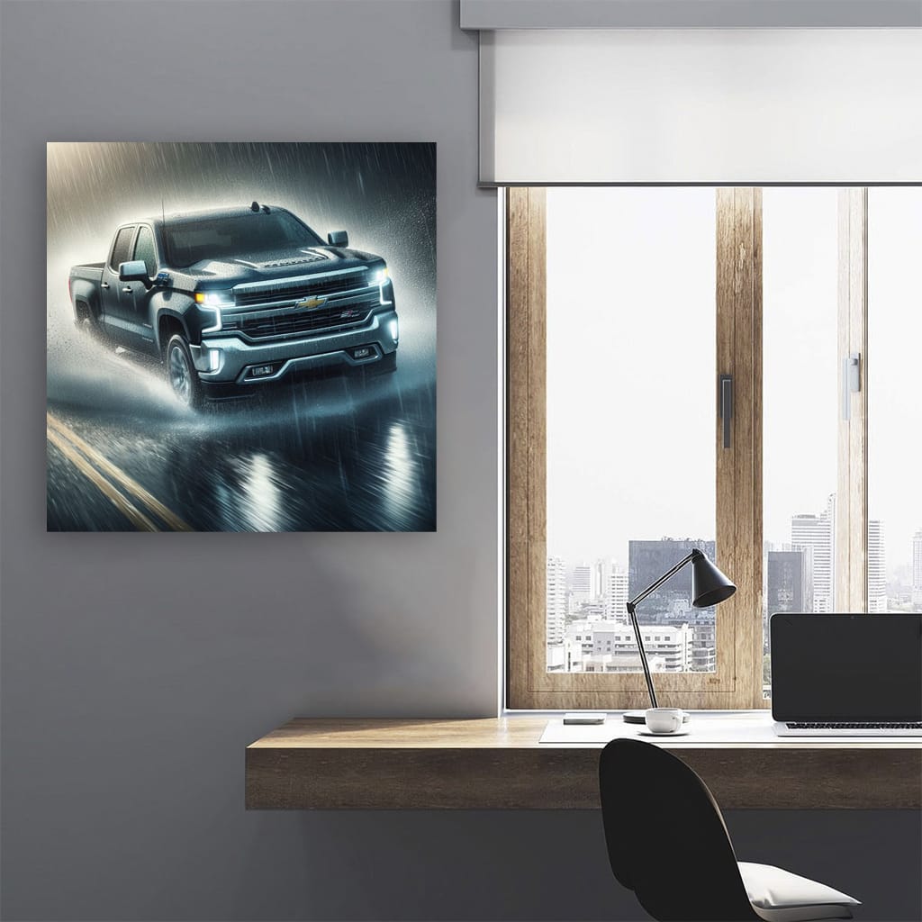 Chevrolet Silverado in Rainy Weather - Rugged and Reliable
