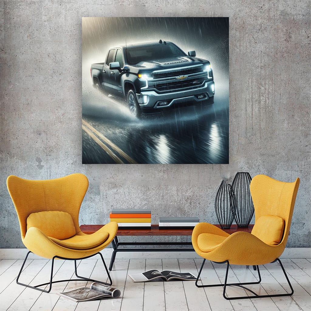 Chevrolet Silverado in Rainy Weather - Rugged and Reliable