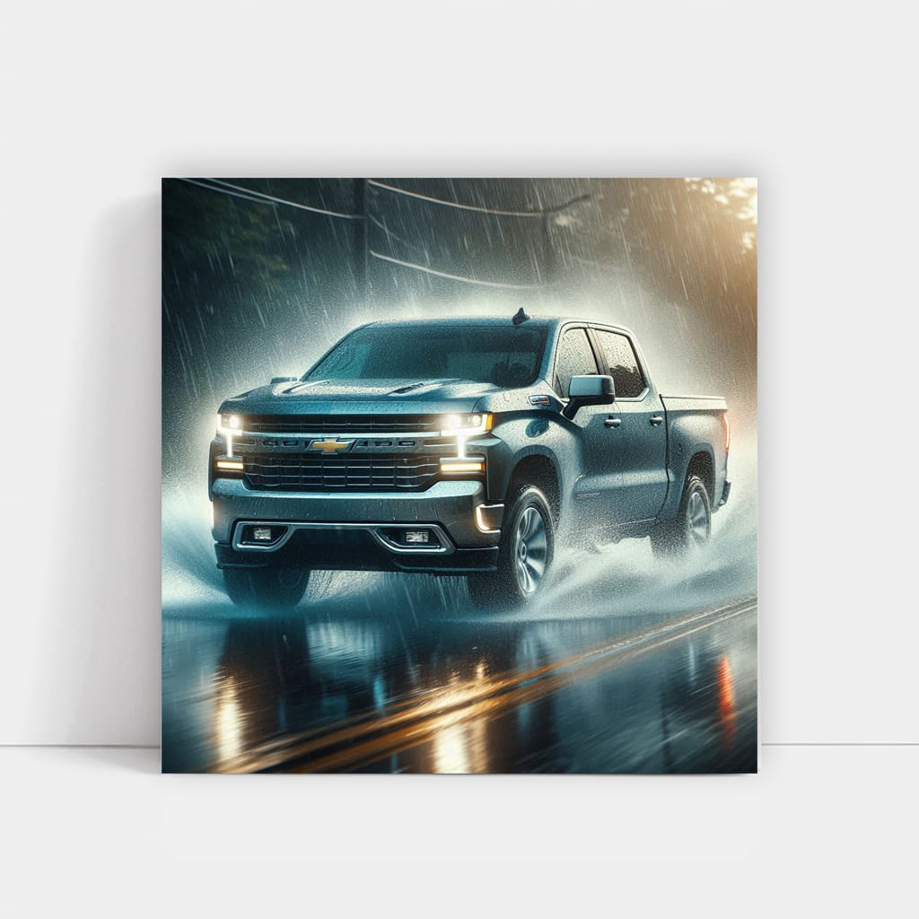 Chevrolet Silverado Braving Rainy Weather - Rugged and Reliable