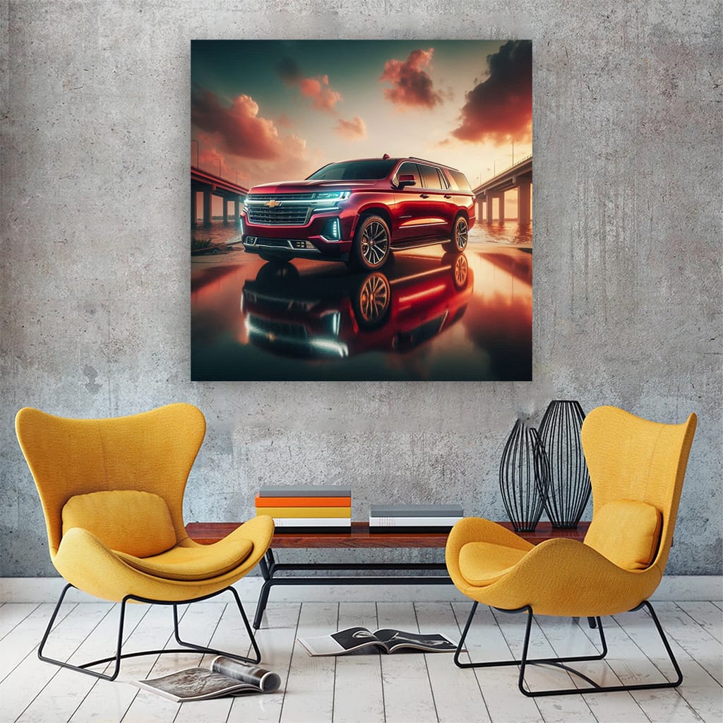 Chevrolet Suburban on Bridge - Rugged and Reliable SUV