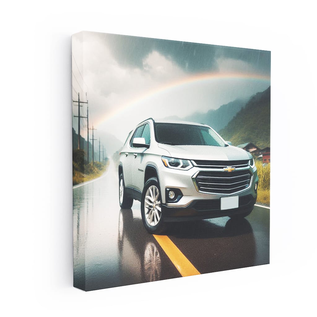 Chevrolet Traverse in Overcast Weather - Rugged Adventure