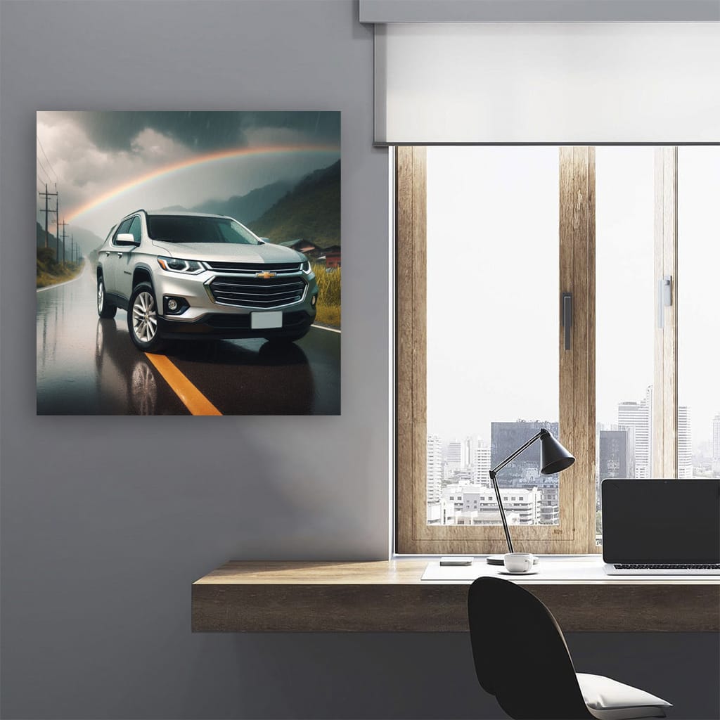 Chevrolet Traverse in Overcast Weather - Rugged Adventure