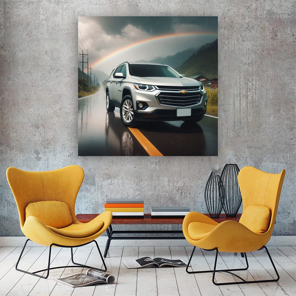 Chevrolet Traverse in Overcast Weather - Rugged Adventure