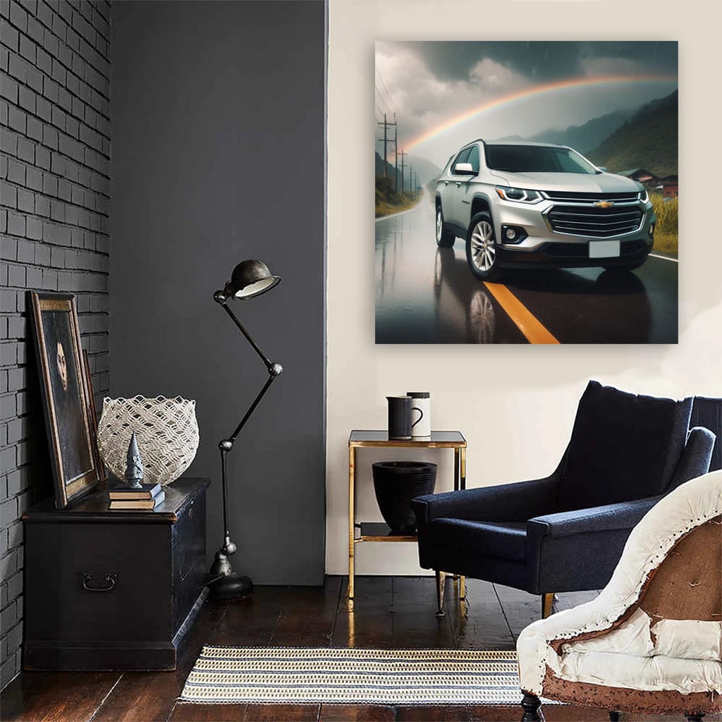 Chevrolet Traverse in Overcast Weather - Rugged Adventure