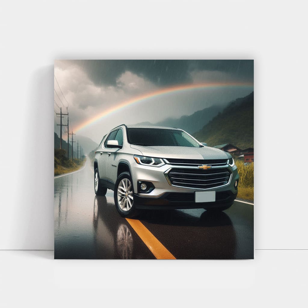 Chevrolet Traverse in Overcast Weather - Rugged Adventure