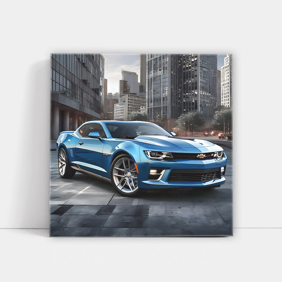 Blue Chevrolet Camaro SS - Icon of Power and Speed