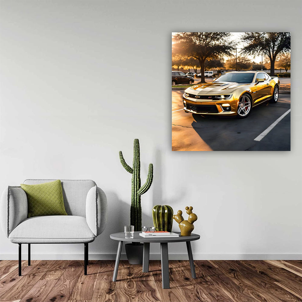 Gold Chevrolet Camaro SS in Houston - Bold and Powerful