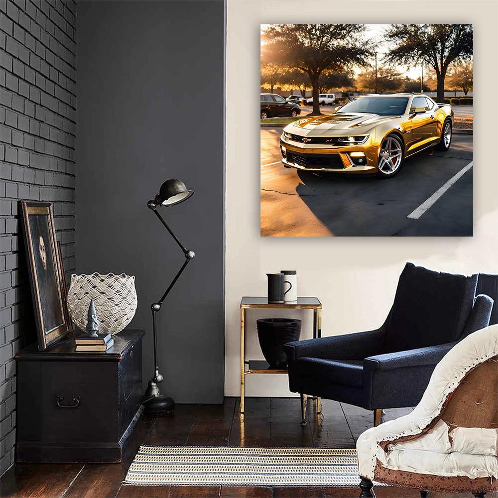 Gold Chevrolet Camaro SS in Houston - Bold and Powerful