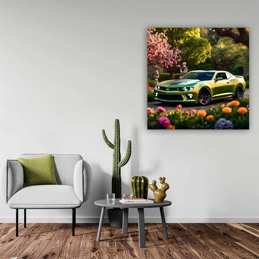 Chevrolet Camaro SS in Blooming Green Serenity - Bold Performance