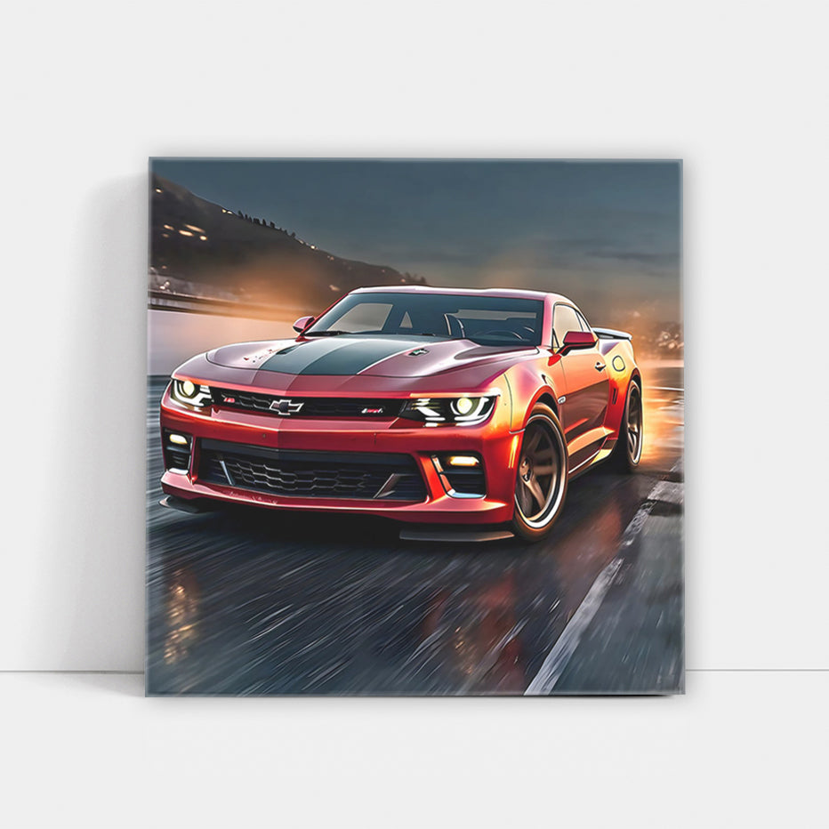Red Chevrolet Camaro SS Drifting - Power and Precision