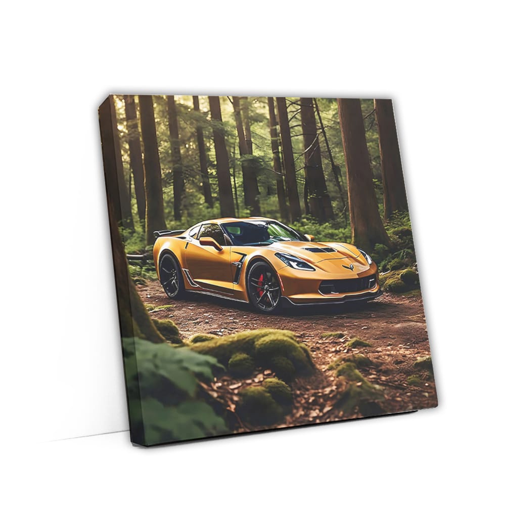 Brown Chevrolet Corvette in Forest - Elegance Meets Power
