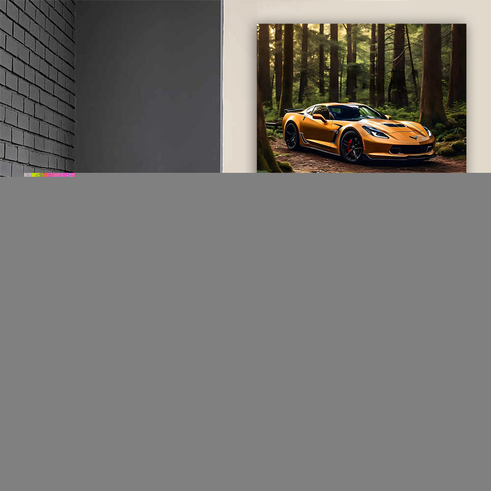 Brown Chevrolet Corvette in Forest - Elegance Meets Power