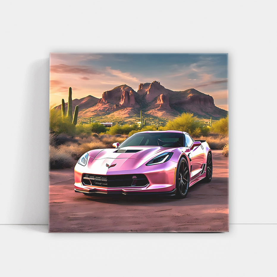 Pink Chevrolet Corvette Stingray in Phoenix - Bold Elegance