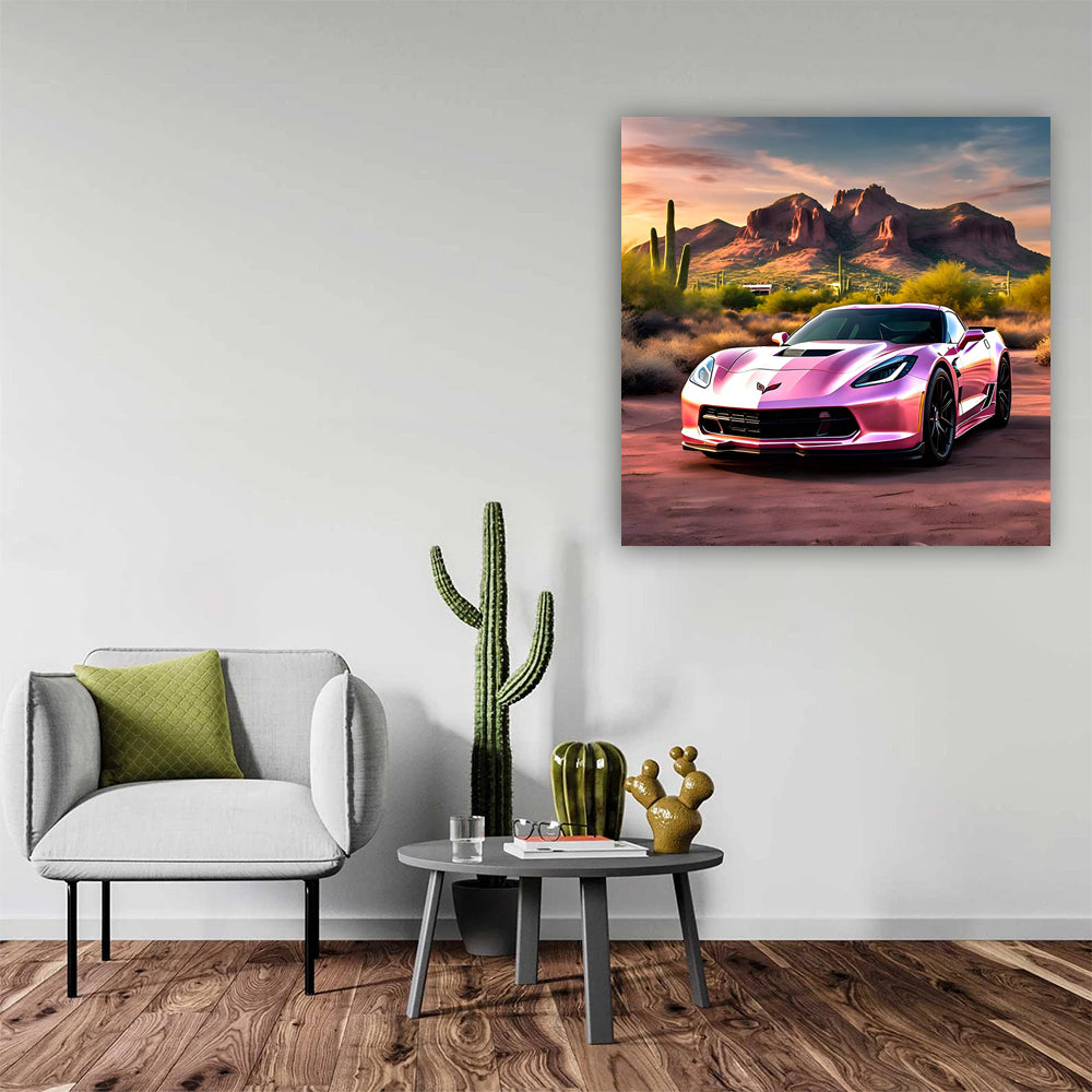 Pink Chevrolet Corvette Stingray in Phoenix - Bold Elegance