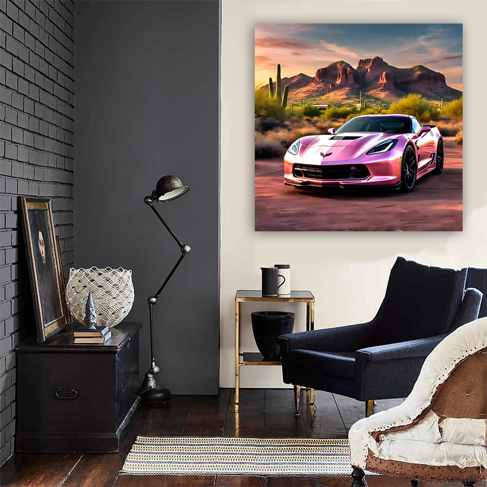 Pink Chevrolet Corvette Stingray in Phoenix - Bold Elegance