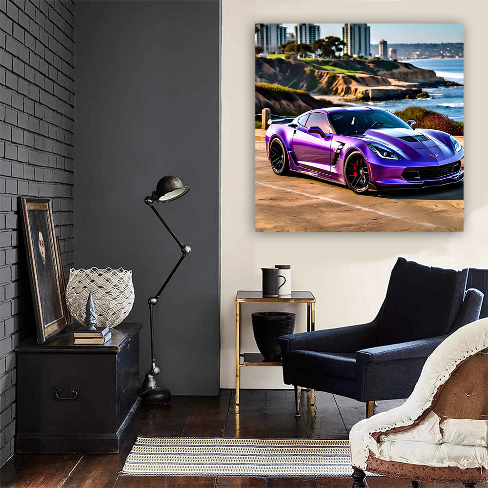 Striking Purple Chevrolet Corvette Z06 in San Diego: Power Unleashed