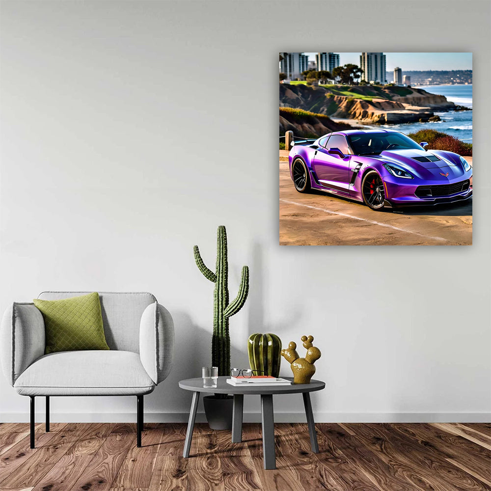 Striking Purple Chevrolet Corvette Z06 in San Diego: Power Unleashed