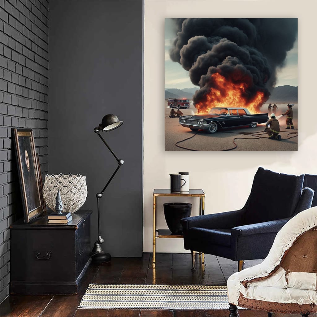 Vintage Chrysler: Classic on Fire - Timeless Elegance