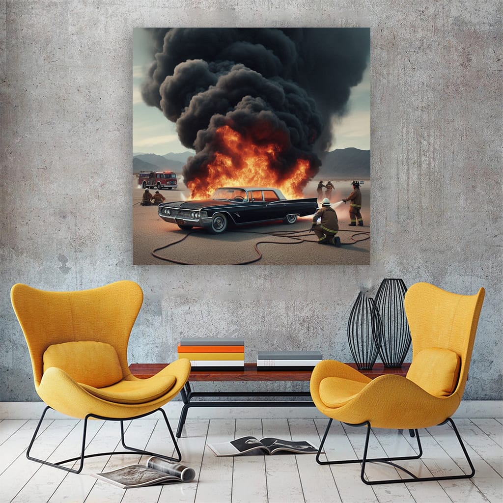 Vintage Chrysler: Classic on Fire - Timeless Elegance