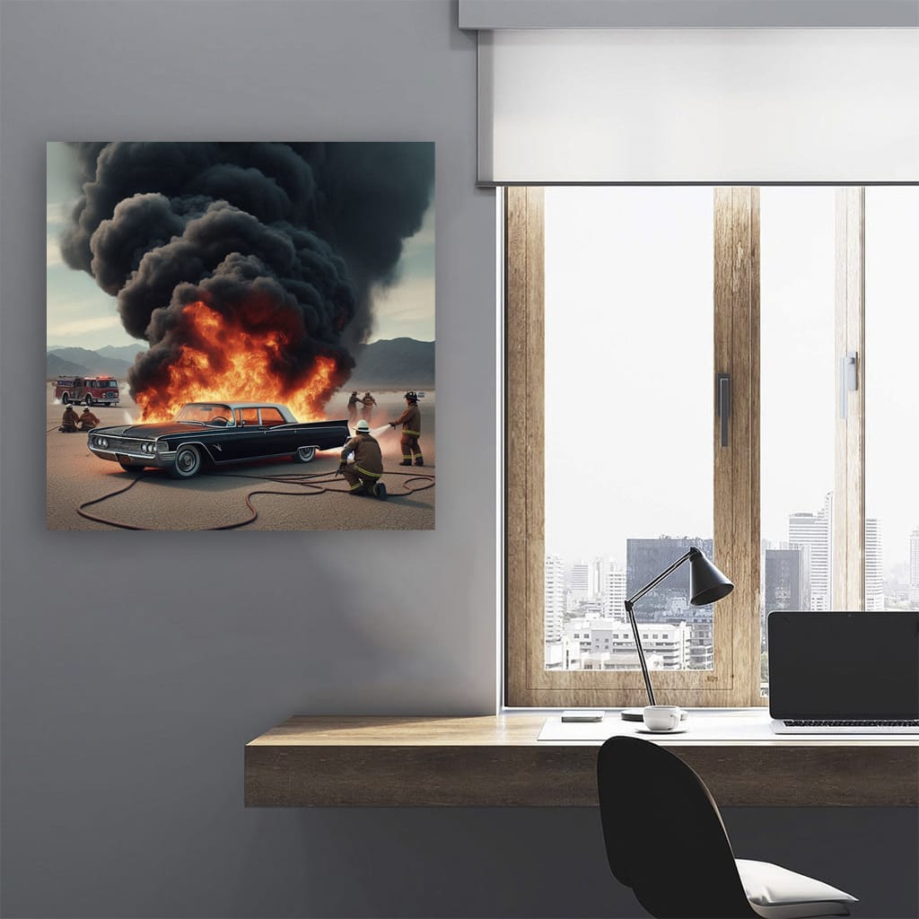 Vintage Chrysler: Classic on Fire - Timeless Elegance