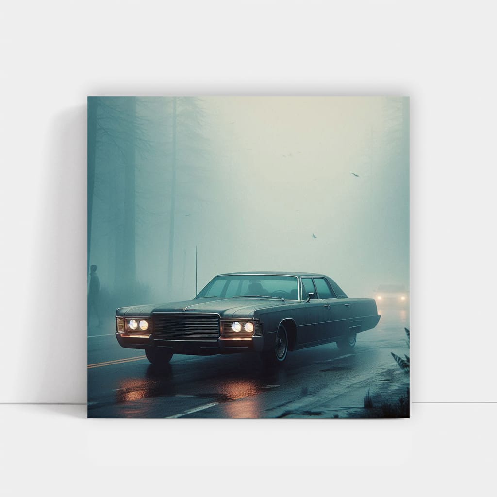 Vintage Chrysler Foggy Day Classic - Old-School Charm