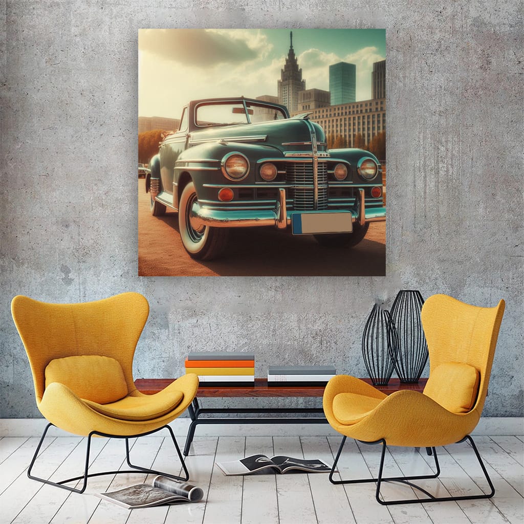 Vintage Chrysler in Sunny Weather - Classic Elegance