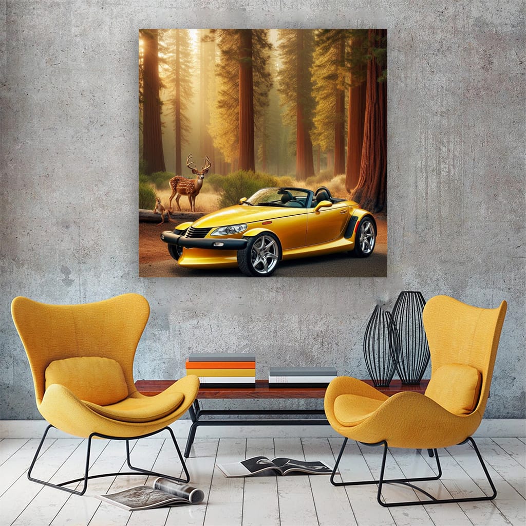 Chrysler Prowler in National Park - Retro Style Adventure