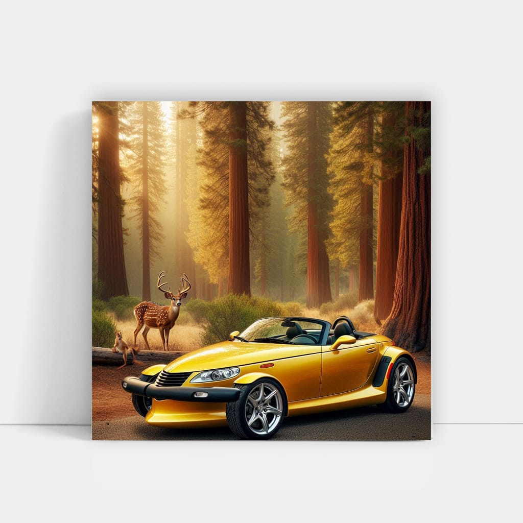 Chrysler Prowler in National Park - Retro Style Adventure