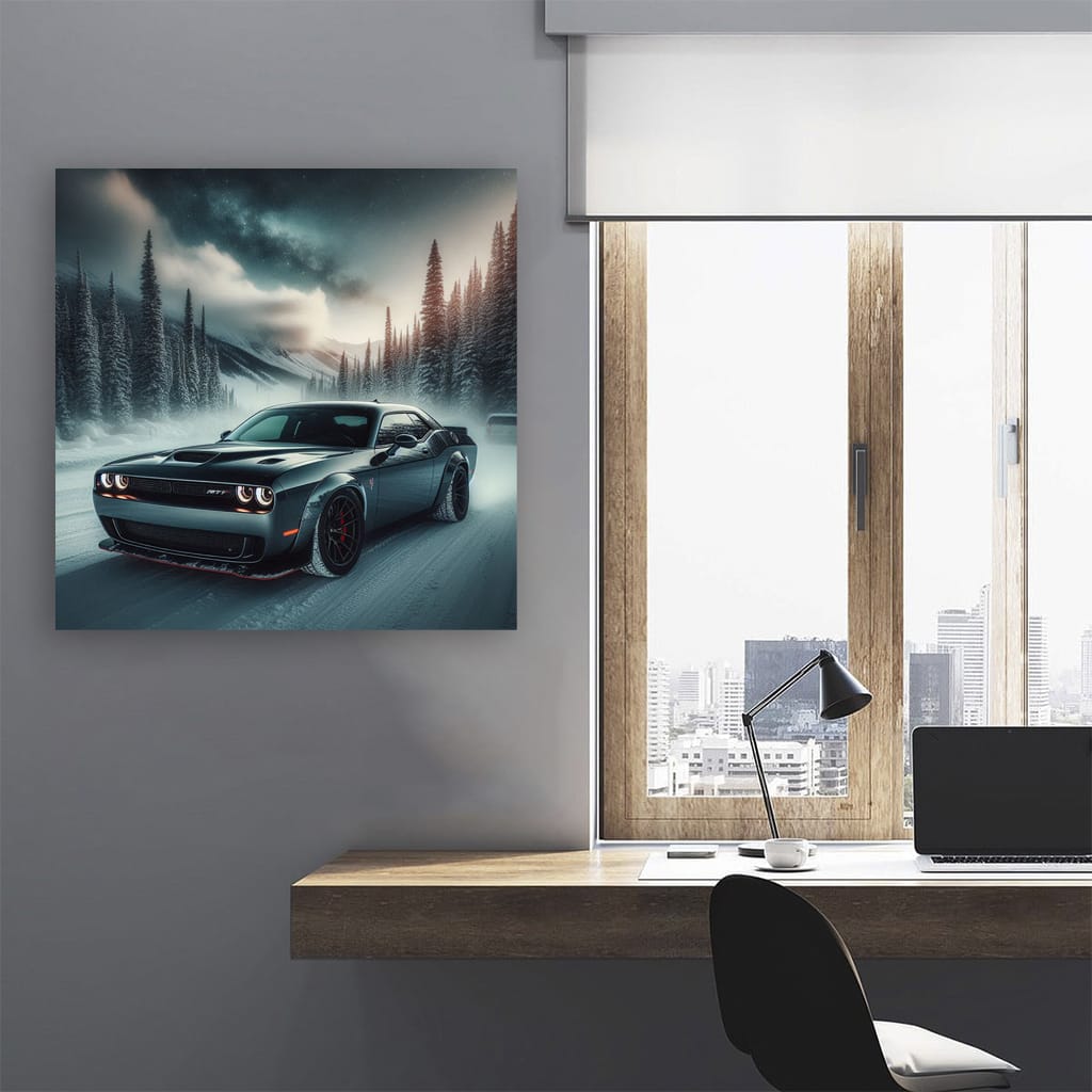 Dodge Challenger SRT Hellcat in Winter - Power Meets Style