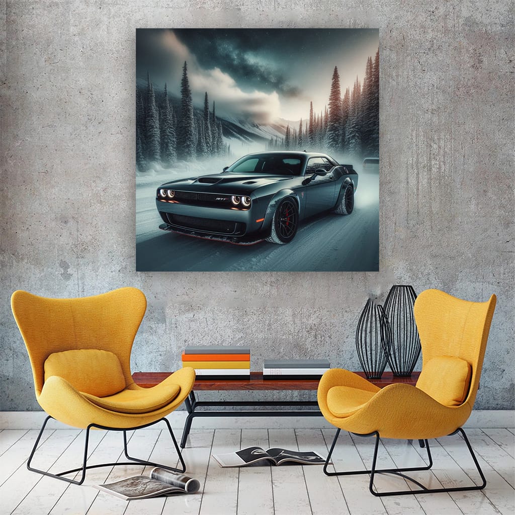 Dodge Challenger SRT Hellcat in Winter - Power Meets Style