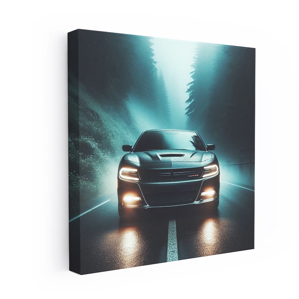 Dodge Charger in Fog - Power Meets Elegance